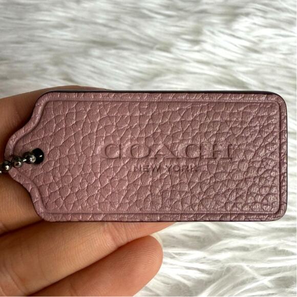 COACH Dusty Rose Fob Bag Charm Hang tag Hangtag - Picture 1 of 3